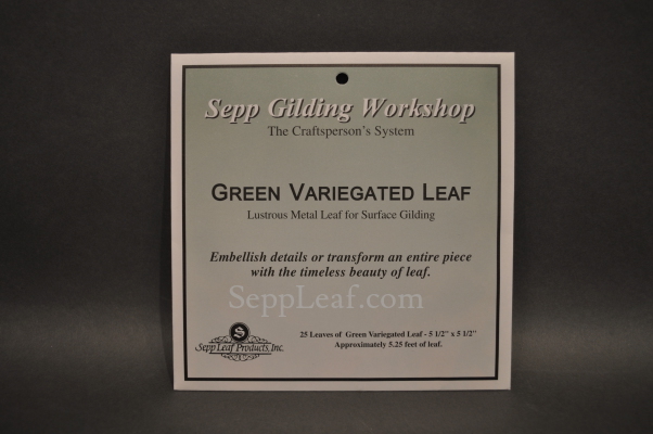 Sepp Gilding Workshop: Green Variegated Leaf, 20 Books @ seppleaf.com